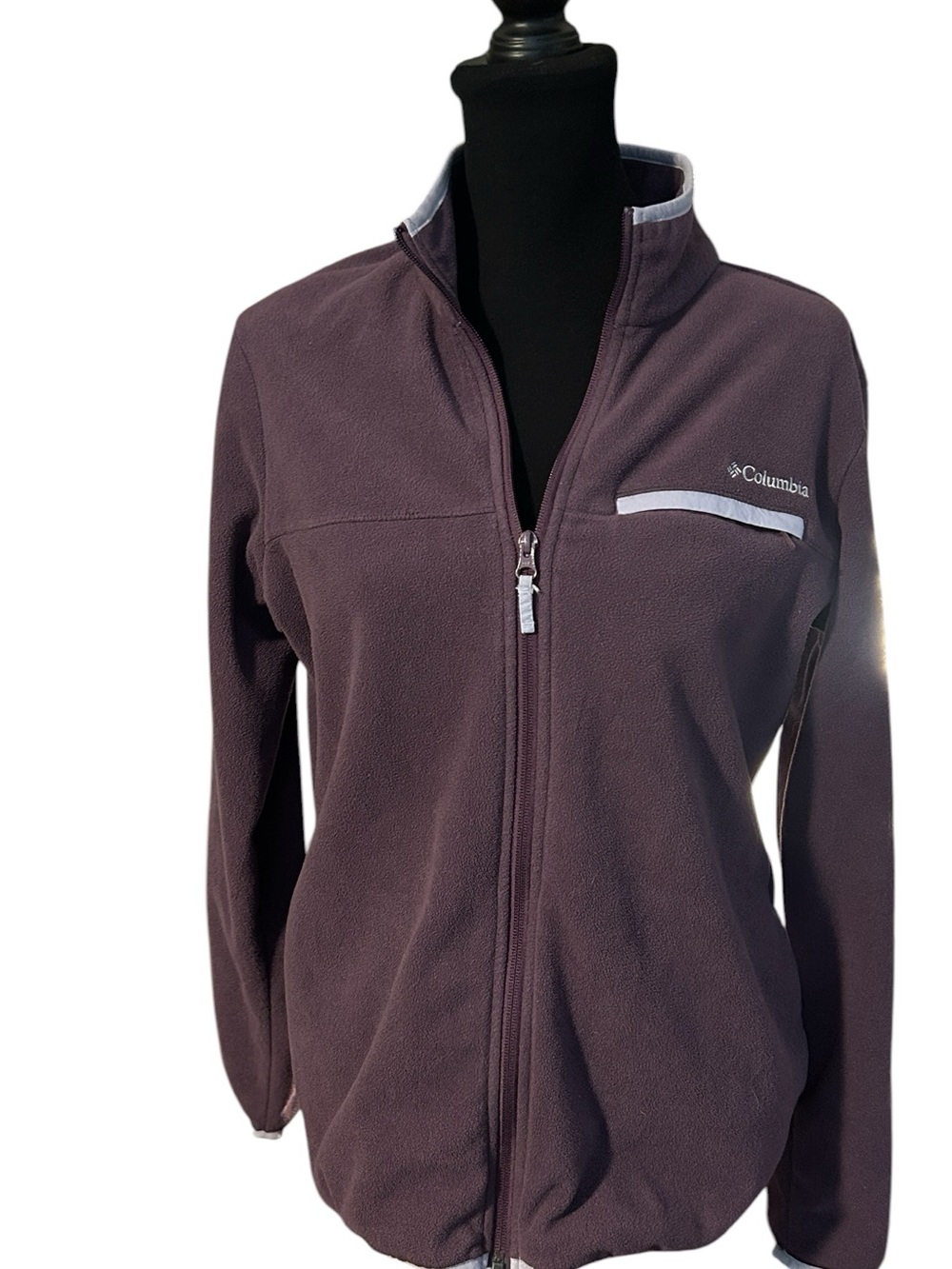 Columbia Women's Full-Zip Teddy Fleece Jacket in Plum large